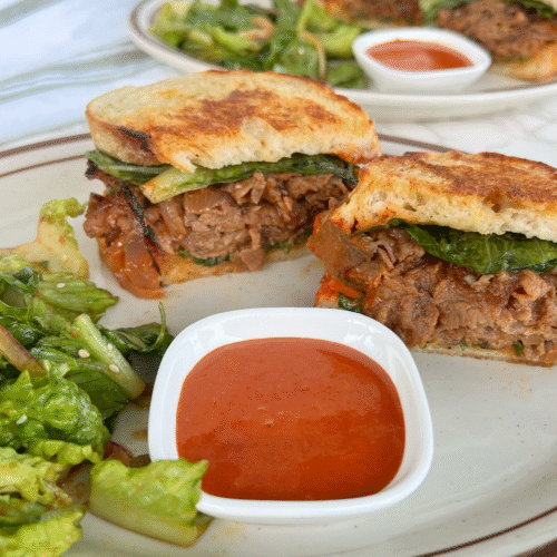 Juicy Korean Beef Bulgogi Sandwich